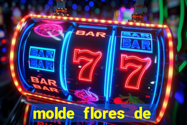 molde flores de papel para imprimir